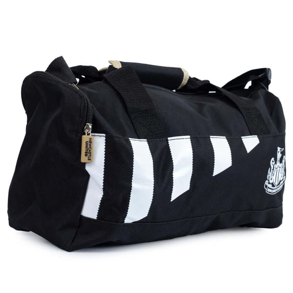 Newcastle United FC black stripe duffle bag