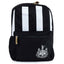 Newcastle United FC Stripe Junior Backpack LKT Sport Black junior backpack featuring a stripe design and a white Newcastle United crestAdjustable shoulder straps padded for comfort and a handy carry strapMain compartment has a large double zipped opening