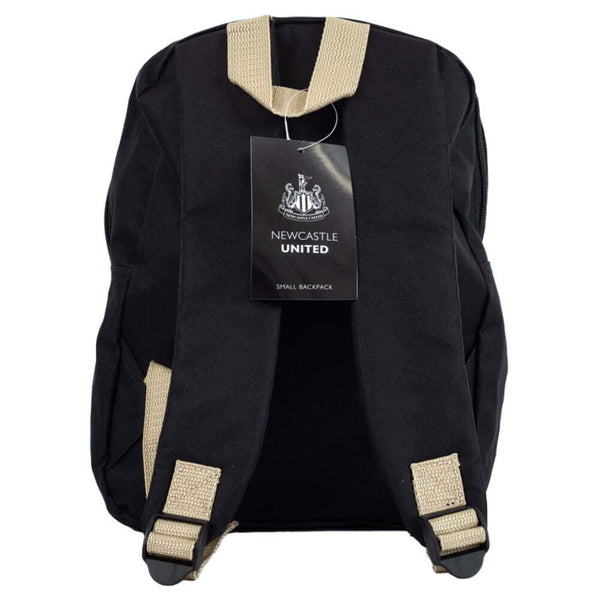 Newcastle United FC Stripe Junior Backpack LKT Sport Black junior backpack featuring a stripe design and a white Newcastle United crestAdjustable shoulder straps padded for comfort and a handy carry strapMain compartment has a large double zipped opening