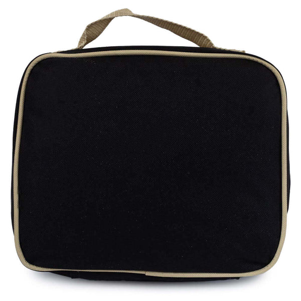 Newcastle United FC Stripe Lunch Bag LKT Sport Black with white stripe design lunchbag with a white Newcastle United logo on the frontDouble zipped opening for easy accessRubber zip pulls featuring raised Scotland detailInternal elastic bottle holderWith