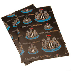 Newcastle United FC Text Gift Wrap LKT Sport Vibrant, colourful gift wrap sheets with tags2 sheets of wrap featuring multiple Newcastle crests and text on a black backgroundComplete with 2 crest shaped gift tagsOfficial licensed productApprox 70cm x 50cm