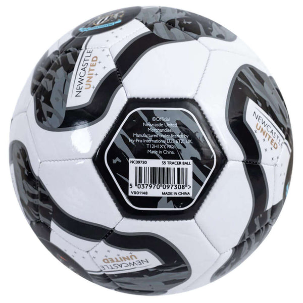 Newcastle United FC Tracer Football LKT Sport 32 panel everyday PVC FootballFeatures full colour Newcastle crests on a tracer design ballSuitable for 14 yrs and olderOfficial licensed productSize 5 footballApprox 69cm in circumference Soccer Balls