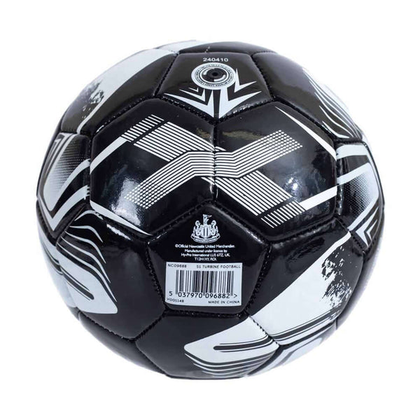 Newcastle United FC Turbine Skill Ball LKT Sport Turbine print design PVC football32 panel black and white ball with a white Newcastle crest in several positionsSkill practice ball suitable for all agesOfficial licensed productSize 1 footballApprox 47cm i