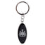 Newcastle United FC Ultimate Oval Keyring LKT Sport Metal oval shaped robust keyring with a chain a split ringBlack keyring with a silver NUFC crest printed on the frontOfficial licensed productApprox 50mm x 20mm Keychains