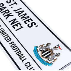 Newcastle United FC White Street Sign LKT Sport Football>Premier League>Newcastle United FC Novelty Signs