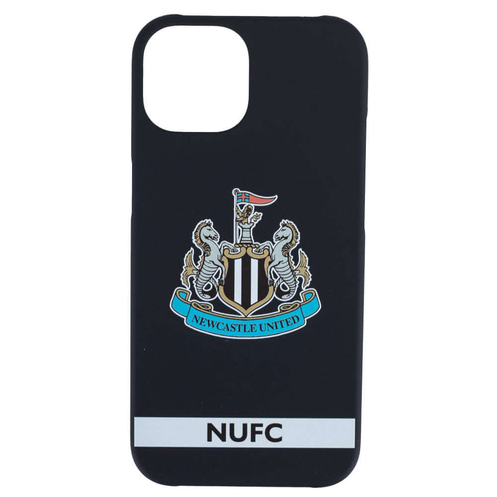 Newcastle United FC iPhone 14 Crest Hard Case LKT Sport High quality, black crest design iPhone 14 caseIncludes a full colour NUFC textOfficial licensed productApprox 7cm x 14.5cm Mobile Phone Cases