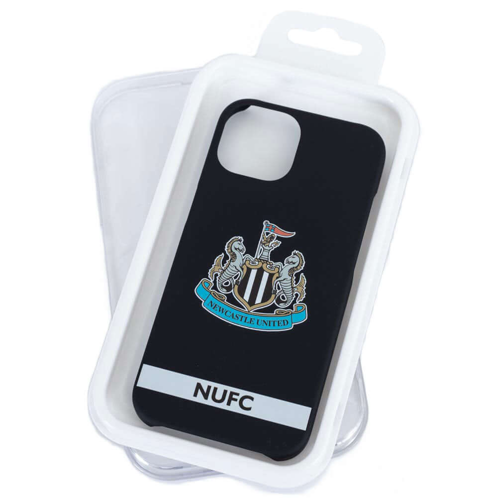 Newcastle United FC iPhone 14 Crest Hard Case LKT Sport High quality, black crest design iPhone 14 caseIncludes a full colour NUFC textOfficial licensed productApprox 7cm x 14.5cm Mobile Phone Cases