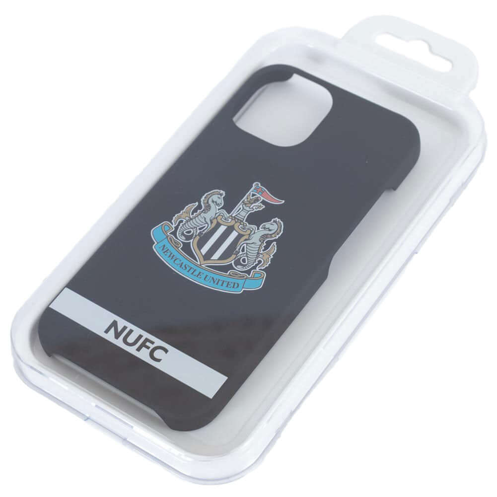 Newcastle United FC iPhone 14 Crest Hard Case LKT Sport High quality, black crest design iPhone 14 caseIncludes a full colour NUFC textOfficial licensed productApprox 7cm x 14.5cm Mobile Phone Cases