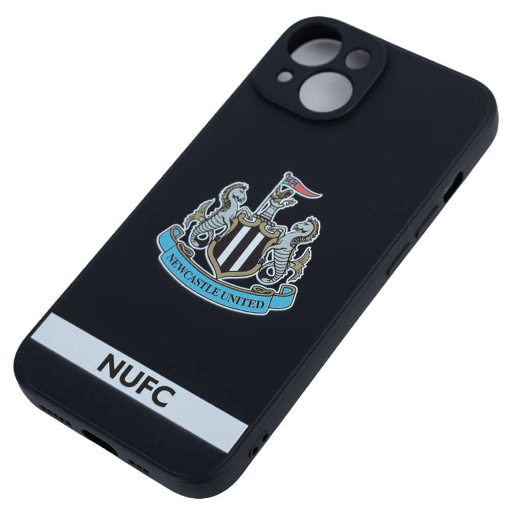Newcastle United FC iPhone 14 Crest Silicone Case LKT Sport High quality, black crest design iPhone 14 caseIncludes a full colour NUFC crest and textOfficial licensed productApprox 7cm x 14.5cm Mobile Phone Cases