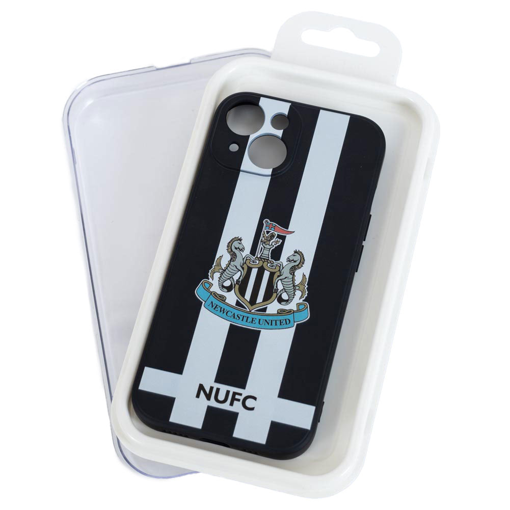 Newcastle United FC iPhone 14 Striped Silicone Case LKT Sport Football>Premier League>Newcastle United FC Mobile Phone Cases