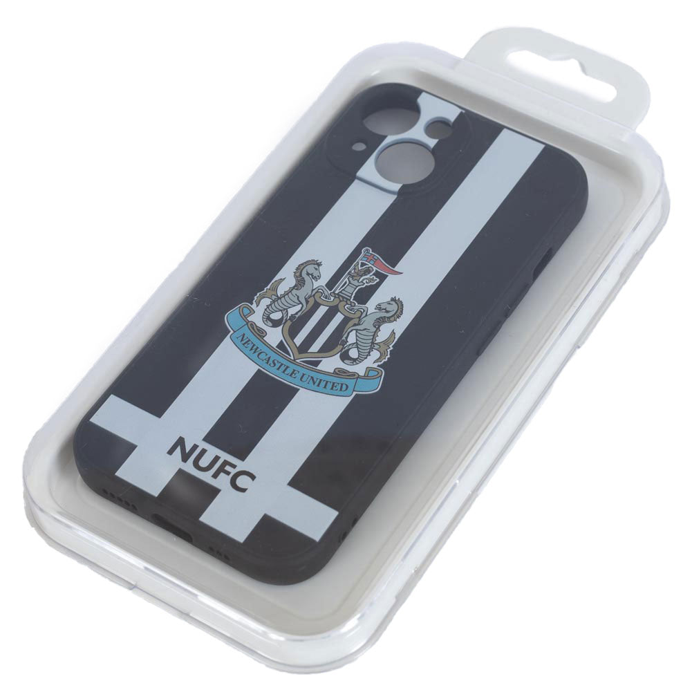 Newcastle United FC iPhone 14 Striped Silicone Case LKT Sport Football>Premier League>Newcastle United FC Mobile Phone Cases