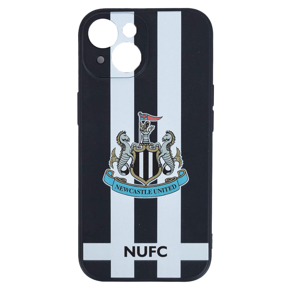 Newcastle United FC iPhone 15 Striped Silicone Case LKT Sport Football>Premier League>Newcastle United FC Mobile Phone Cases