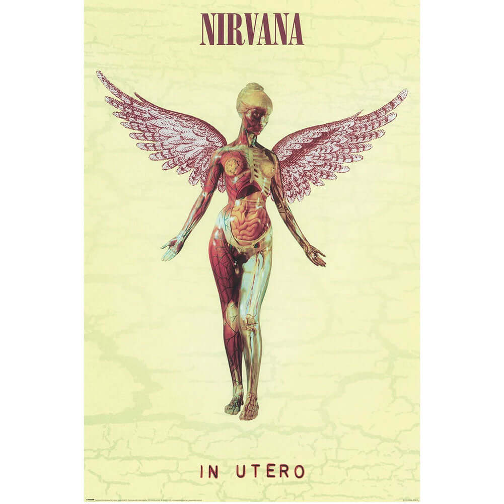 Nirvana In Utero Poster 31 LKT Sport Rolled maxi posterFeatures the cover artwork from the studio album In UteroHigh resolution artworkPrinted on 150gsm gloss paperOfficial licensed productApprox 61cm x 91cm Posters
