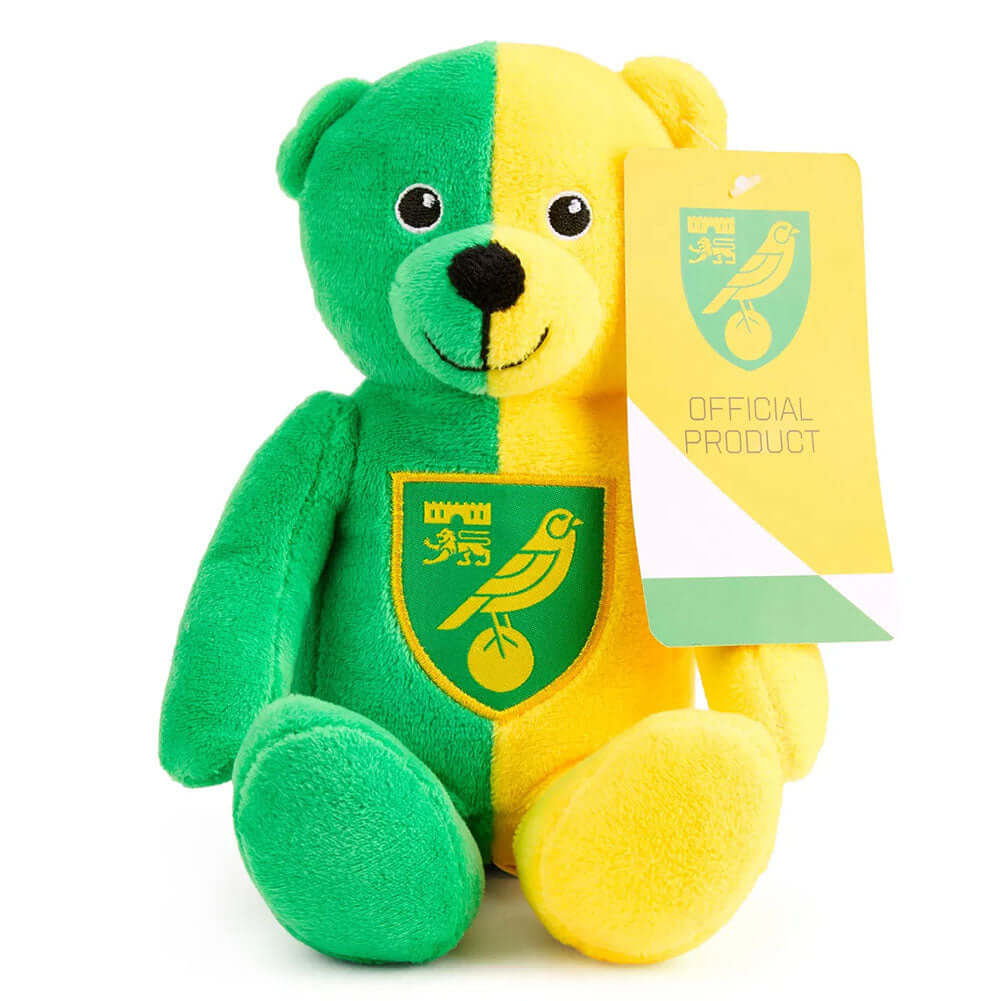 Norwich City FC Contrast Bear LKT Sport Football>Football League>Norwich City FC Stuffed Animals