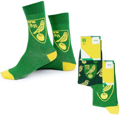 Norwich City FC Twin Pack Dress Socks 7-11 LKT Sport Football>Football League>Norwich City FC Crew Socks