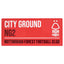 Nottingham Forest FC Colour Street Sign LKT Sport Gloss finish design stamped metal wall signCity Ground street sign, the home of Nottingham Forest FC on a red backgroundReady to hang on the wall with four small holes for fixingOfficial licensed productAp