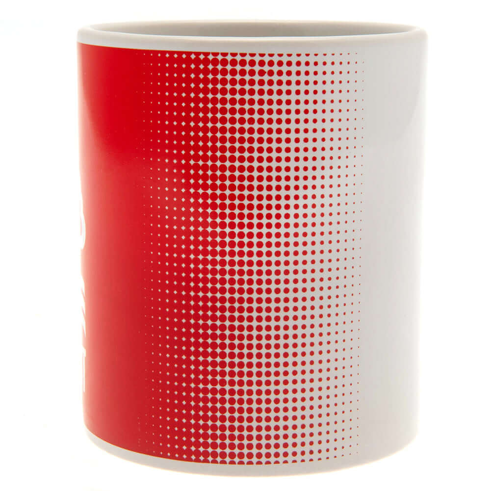 Nottingham Forest FC Fade Mug LKT Sport Ceramic everyday coffee mugFade design featuring Forest text and a club crestGlazed kiln fired finish with white handleOfficial licensed productApprox 315ml (11oz)Approx 9cm tall, 8cm in diameter Mugs