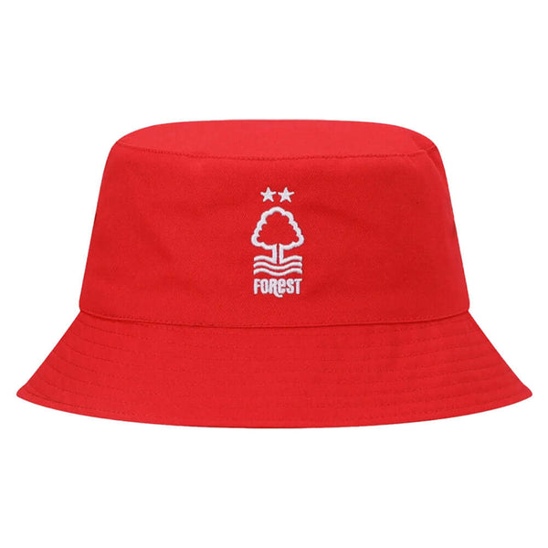 Nottingham Forest FC Geo Bucket Hat LKT Sport Fitted reversible bucket hat with a geometric patternFeatures a white embroidered Forest crest100% cotton, sponge clean onlyOfficial licensed productAdults, to fit approx 58cm Bucket Hats