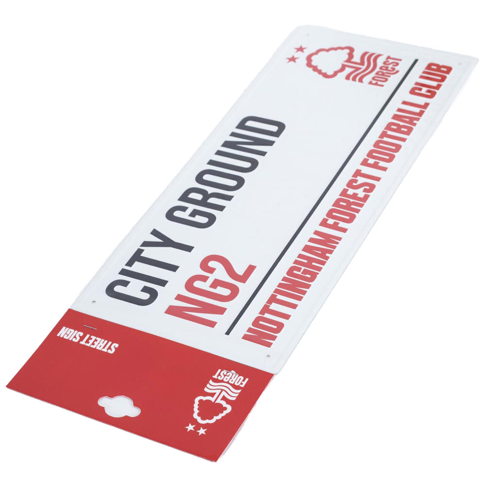 Nottingham Forest FC White Street Sign LKT Sport Football>Premier League>Nottingham Forest FC Novelty Signs