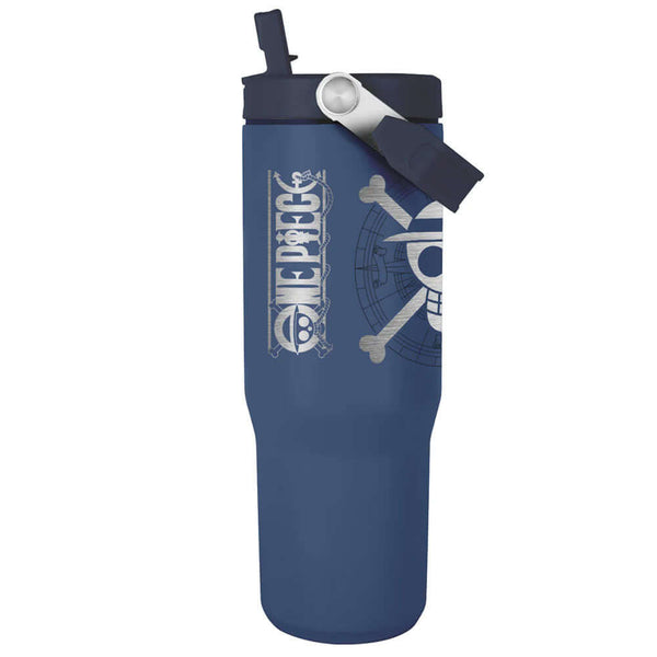 One Piece 30oz Pitcher LKT Sport Navy One Piece themed 30oz thermal pitcher, ideal for One Piece fans of all agesKeep your drinks hot or cold for hours with double-walled insulationIncludes a soft grip carry handleWith a sturdy drinking strawOfficial lice