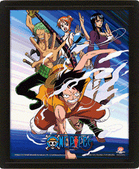 One Piece Framed Assault 3D Picture LKT Sport Features a moving image of Luffy and the Straw Hat Crew in actionThis awesome 3D lenticular design gives you two images in oneComes ready to hang in a stylish black frameOfficial licensed productApprox 25cm x