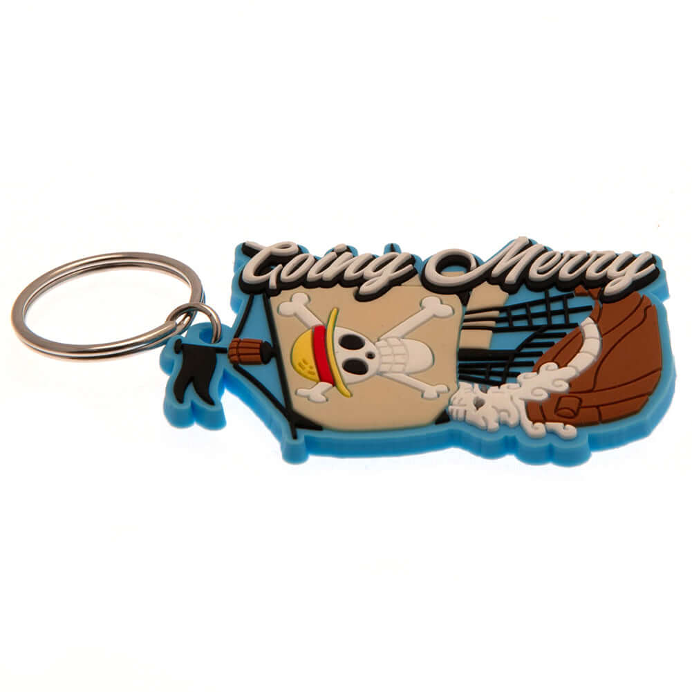 One Piece: Live Action Going Merry PVC Keyring LKT Sport Soft, durable 5mm thick PVC Keyring with a split ringBright, colourful and highly detailedIdeal for attaching to keys, bags, belts and other itemsWipe cleanOfficial licensed productApprox 35mm x 60m