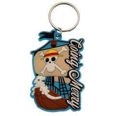 One Piece: Live Action Going Merry PVC Keyring LKT Sport Soft, durable 5mm thick PVC Keyring with a split ringBright, colourful and highly detailedIdeal for attaching to keys, bags, belts and other itemsWipe cleanOfficial licensed productApprox 35mm x 60m