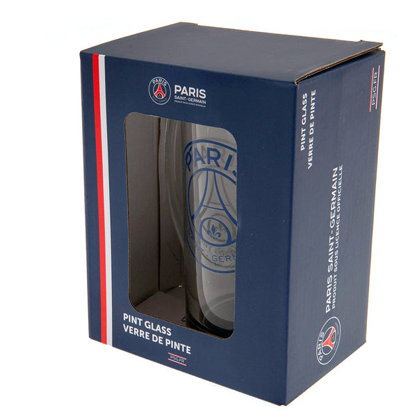 Paris Saint Germain FC Stein Glass Tankard LKT Sport Glass stein tankardFeaturing a blue base and PSG club crestOfficial licensed productApprox 425ml (15oz)Approx 15cm tall, 7cm in diameter Beer Glasses