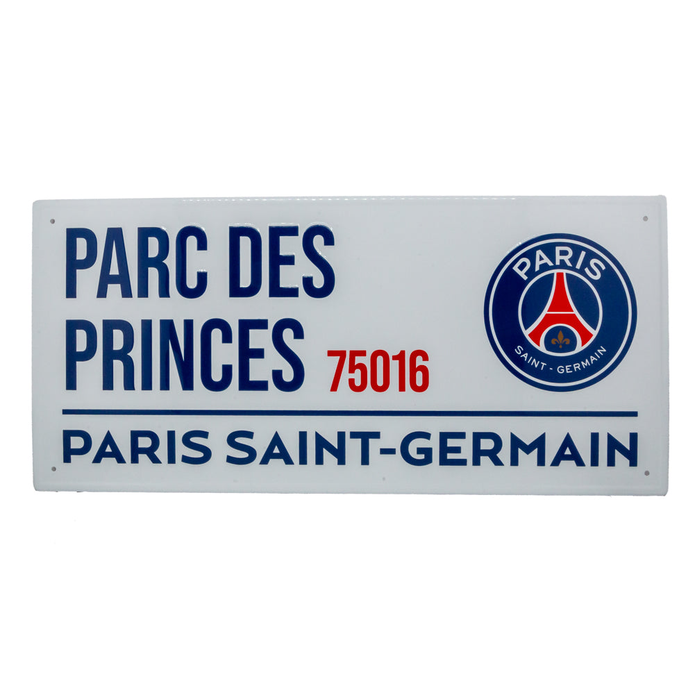Paris Saint Germain FC White Street Sign LKT Sport Football>European Leagues>Paris Saint Germain FC Novelty Signs