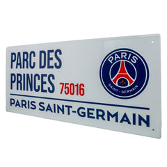 Paris Saint Germain FC White Street Sign LKT Sport Football>European Leagues>Paris Saint Germain FC Novelty Signs