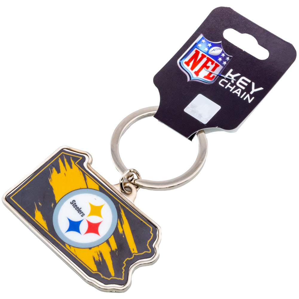 Pittsburgh Steelers State Shape Keyring LKT Sport American Sports>NFL>Pittsburgh Steelers