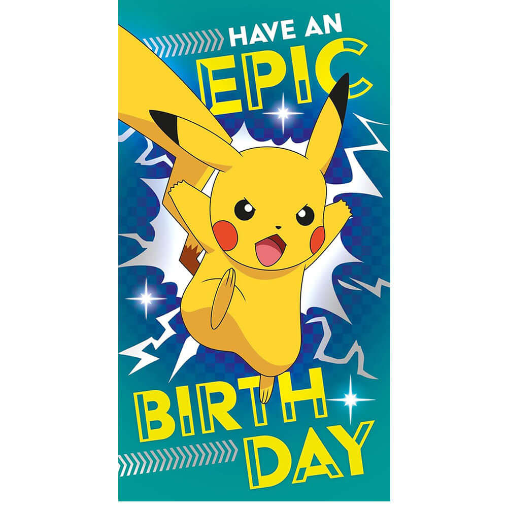 Pokemon Birthday Card With Stickers LKT Sport Entertainment>Gaming>Pokemon Greeting Cards