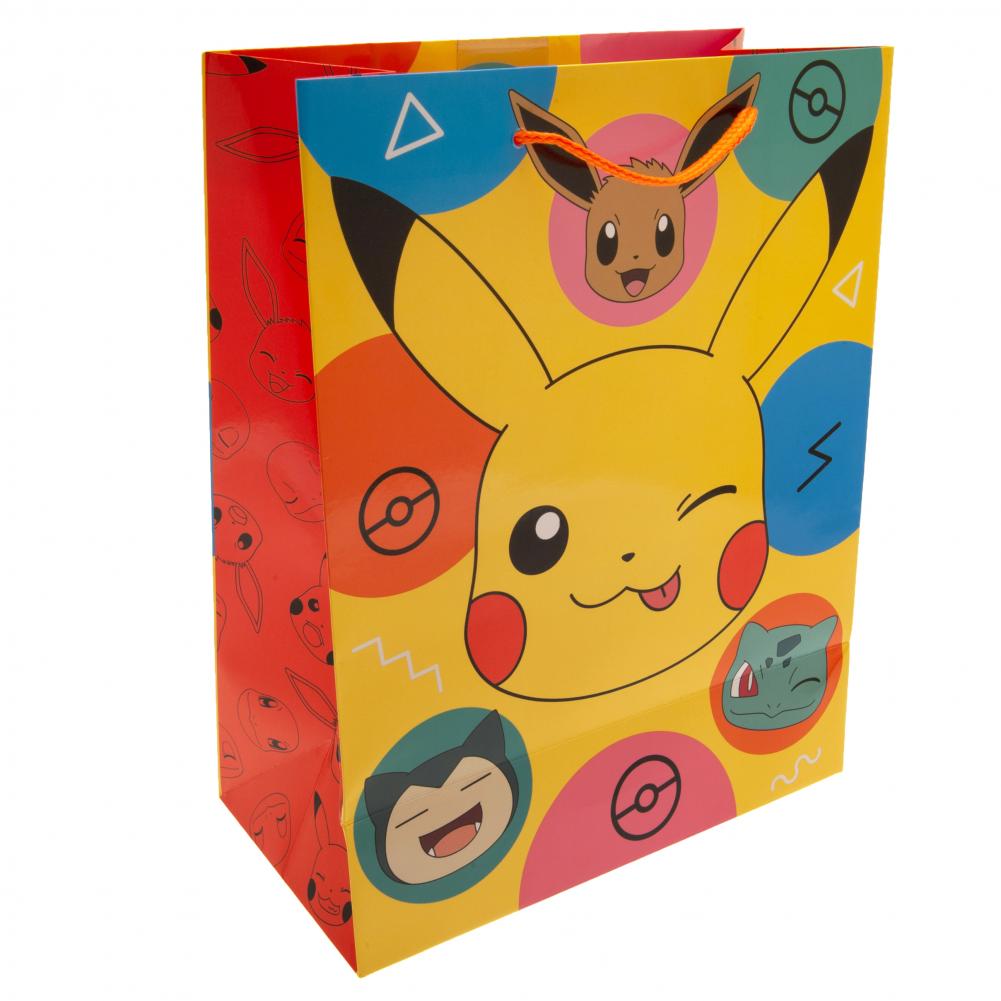 Pokemon Medium Pikachu Gift Bag LKT Sport Entertainment>Gaming>Pokemon Gift Bags