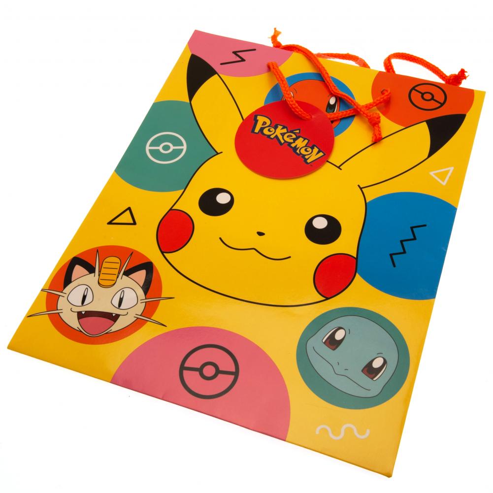 Pokemon Medium Pikachu Gift Bag LKT Sport Entertainment>Gaming>Pokemon Gift Bags