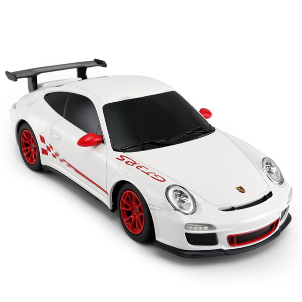 Porsche GT3 RS Radio Controlled Car 1:24 Scale LKT Sport Comprehensive replica model true to the actual vehicle with outstanding detailing; rims, rubber tyres and a great paint finish.Working spring suspension system, adjustable front wheel alignment and