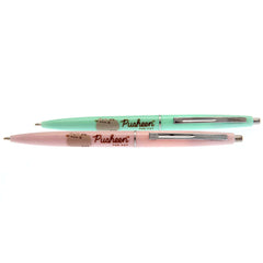Pusheen 2pk Pen Set LKT Sport Satin finish colourful ballpoint click pensMint green and pink each featuring Pusheen the catWrite in black inkOfficial licensed productBoth approx 14cm Ballpoint Pens