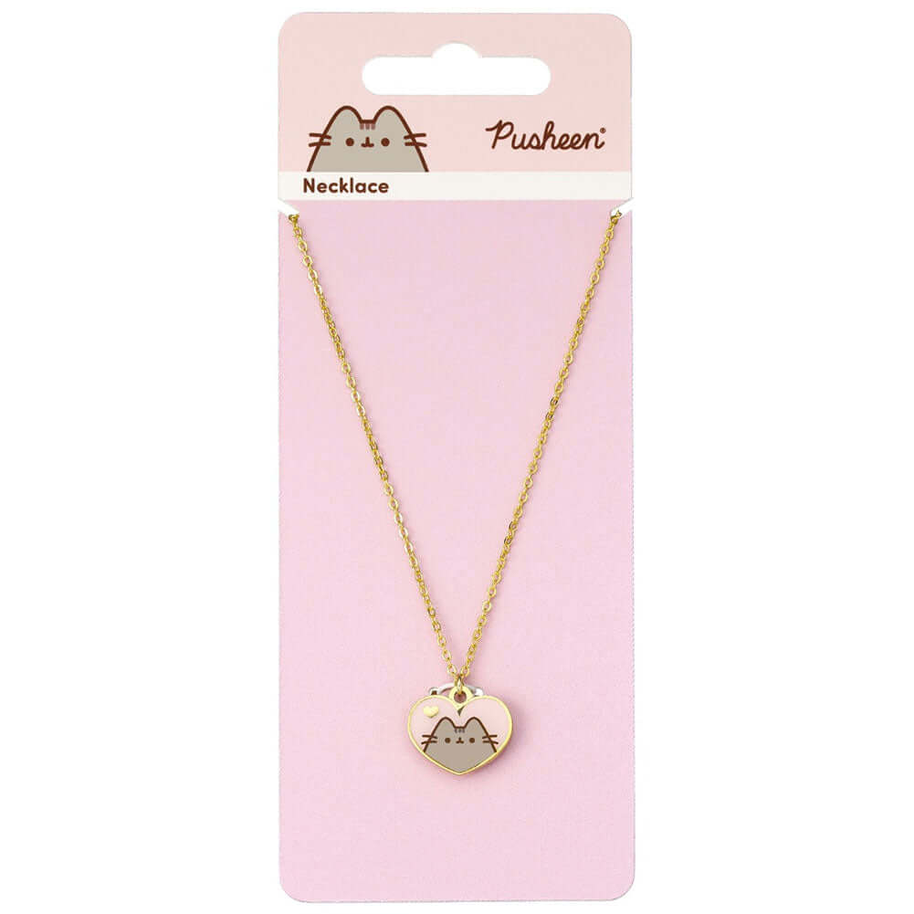 Pusheen Gold Plated Heart Necklace LKT Sport Pusheen heart charm on a gold plated necklaceSnake necklace with a 6cm (2.5in) extender chainOfficial licensed productNecklace approx 40cm (16in)Pendant approx 20mm x 15mm Necklaces