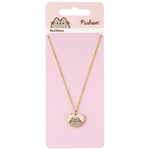 Pusheen Gold Plated Heart Necklace LKT Sport Pusheen heart charm on a gold plated necklaceSnake necklace with a 6cm (2.5in) extender chainOfficial licensed productNecklace approx 40cm (16in)Pendant approx 20mm x 15mm Necklaces