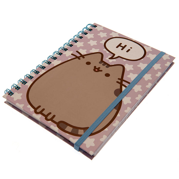 Pusheen Notebook Hi LKT Sport Spiral bound hardback A5 notebookFeatures Pusheen on a lilac star backgroundLined pages with a small detail logo to the bottomOfficial Licensed MerchandiseApprox 14cm x 21cm Notebooks & Notepads