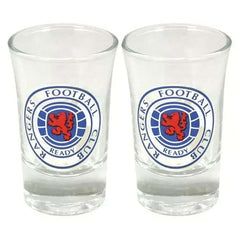 Rangers FC 2pk Shot Glass Set LKT Sport Football>European Leagues>Rangers FC Shot Glasses