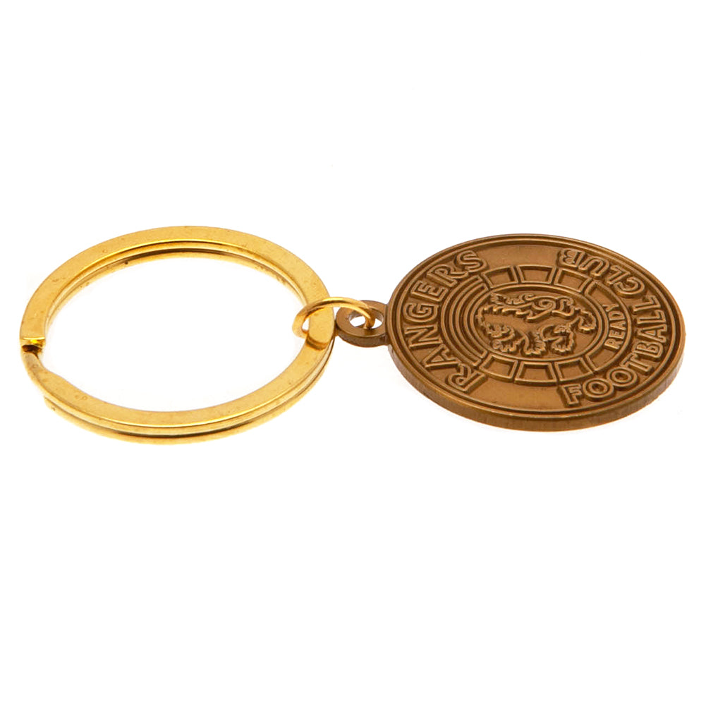 Rangers FC Antique Gold Ready Crest Keyring LKT Sport Football>European Leagues>Rangers FC