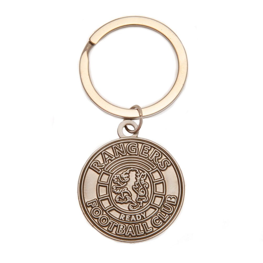 Rangers FC Antique Silver Ready Crest Keyring LKT Sport Football>European Leagues>Rangers FC