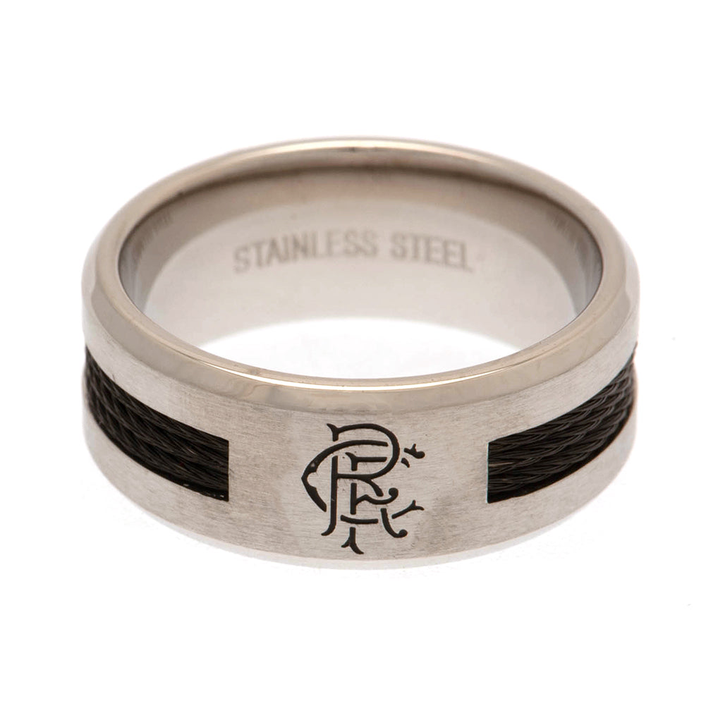 Rangers FC Black Inlay Ring Large LKT Sport Football>European Leagues>Rangers FC