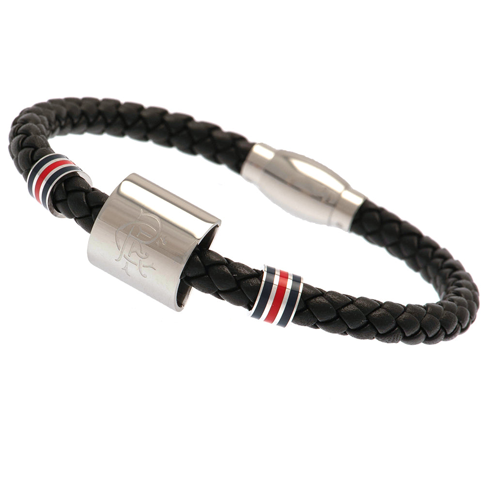 Rangers FC Colour Ring Leather Bracelet LKT Sport Football>European Leagues>Rangers FC Bracelets