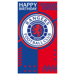 Rangers FC Crest Birthday Card LKT Sport Vibrant gloss finish birthday cardFeaturing a large full colour Rangers crestMessage on reverse reads 'Hope you have a brilliant day!'Official licensed productApprox 22cm x 12cm Greeting Cards