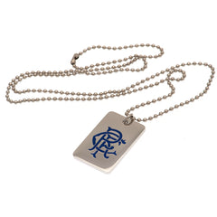 Rangers FC Enamel Crest Dog Tag & Chain LKT Sport Football>European Leagues>Rangers FC Necklaces