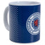 Rangers FC Fade Mug LKT Sport Ceramic everyday coffee mugFade design featuring Rangers text and club crestGlazed kiln fired finish with white handleOfficial licensed productApprox 315ml (11oz)Approx 9cm tall, 8cm in diameter Mugs