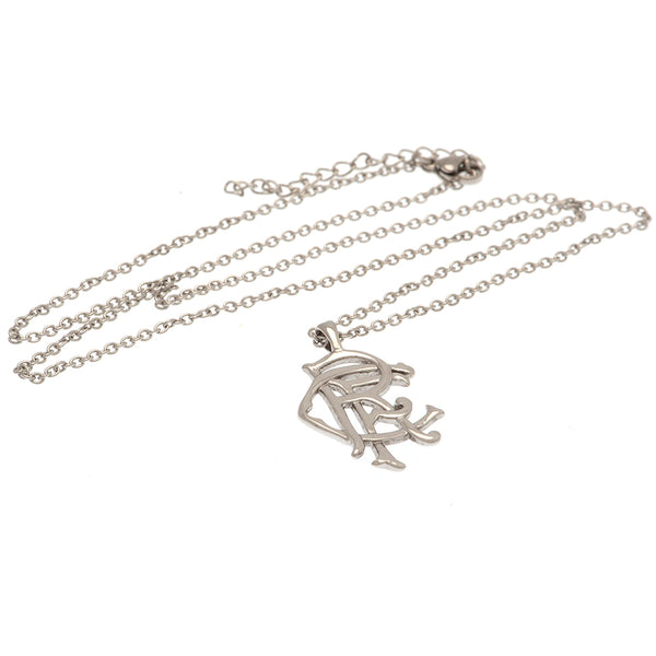 Rangers FC Scroll Crest Stainless Steel Pendant & Chain LKT Sport Stainless steel crest shaped pendant with ball chainChrome finish Rangers scroll crestOfficial licensed productChain approx 50cm (19in)Pendant approx 25mm x 20mm Charms & Pendants