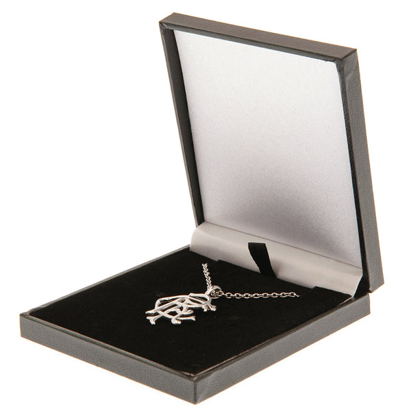 Rangers FC Scroll Crest Stainless Steel Pendant & Chain LKT Sport Stainless steel crest shaped pendant with ball chainChrome finish Rangers scroll crestOfficial licensed productChain approx 50cm (19in)Pendant approx 25mm x 20mm Charms & Pendants