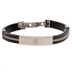 Rangers FC Silver Inlay Silicone Bracelet LKT Sport Football>European Leagues>Rangers FC Bracelets